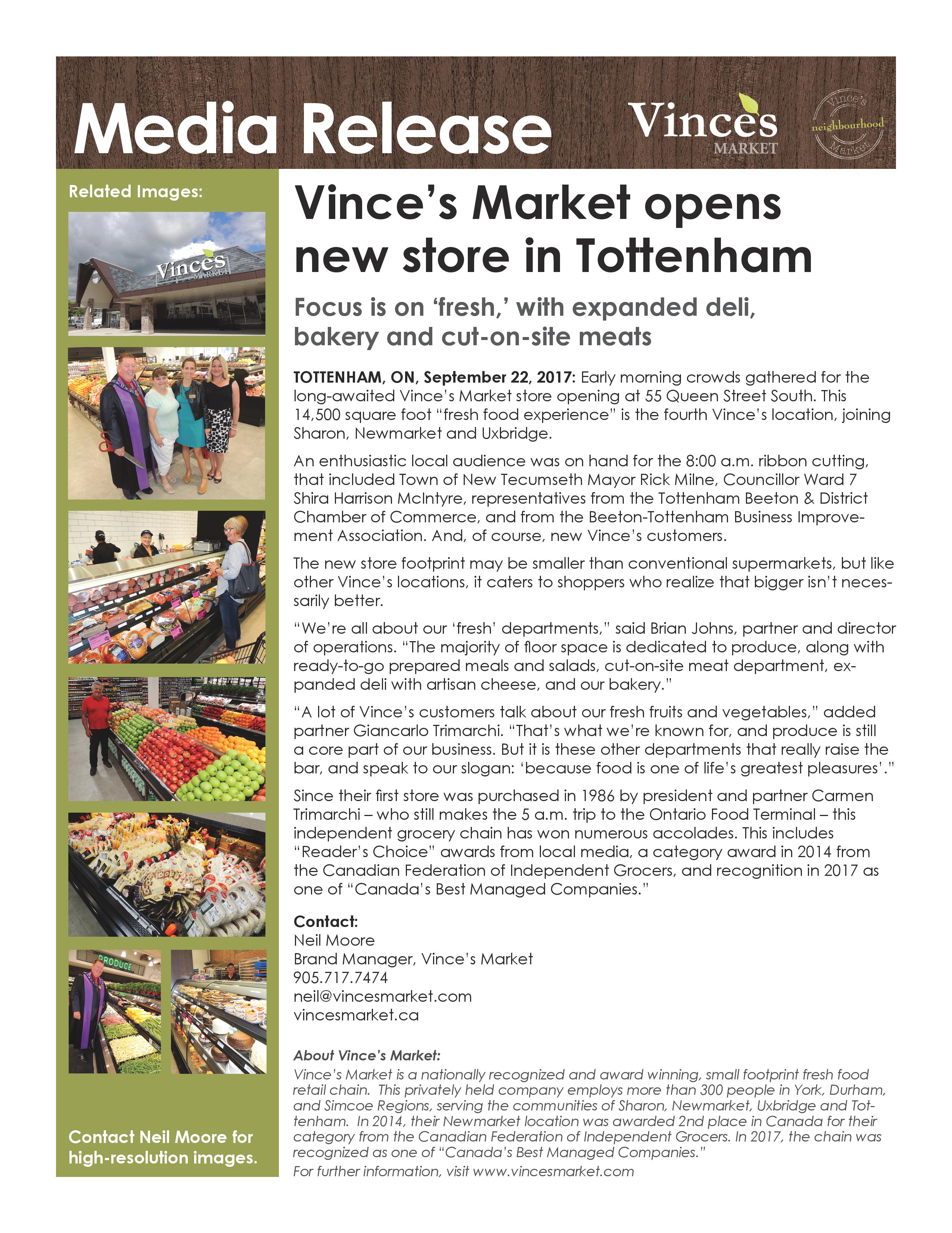 Vince's Grocery Store Tottenham