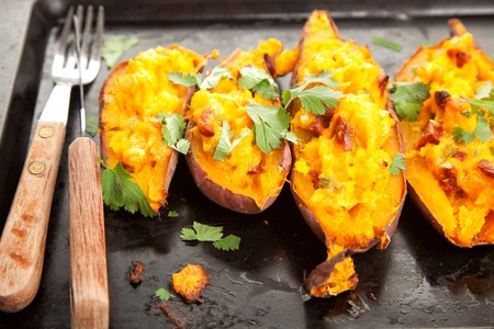 twice baked sweet potatoes