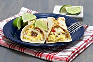 Breakfast burrito recipe from Vince's Market - local produce grocery store