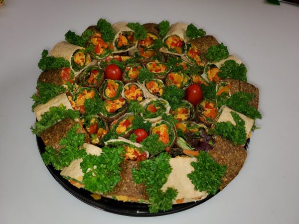 Gluten Free Vegetarian Wrap Platter