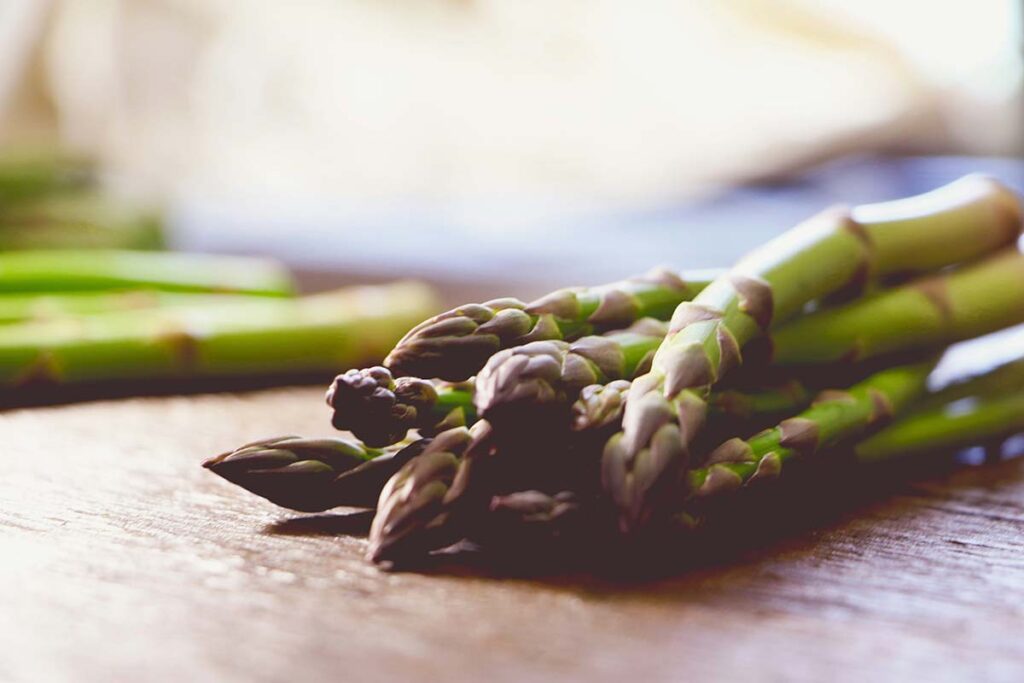 A bundle of local asparagus