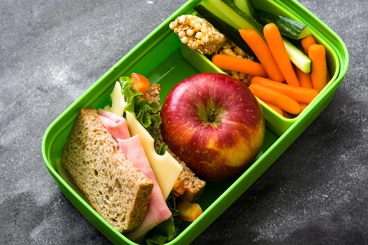 A lunchbox filled with a perfectly balanced and delicious meal for school