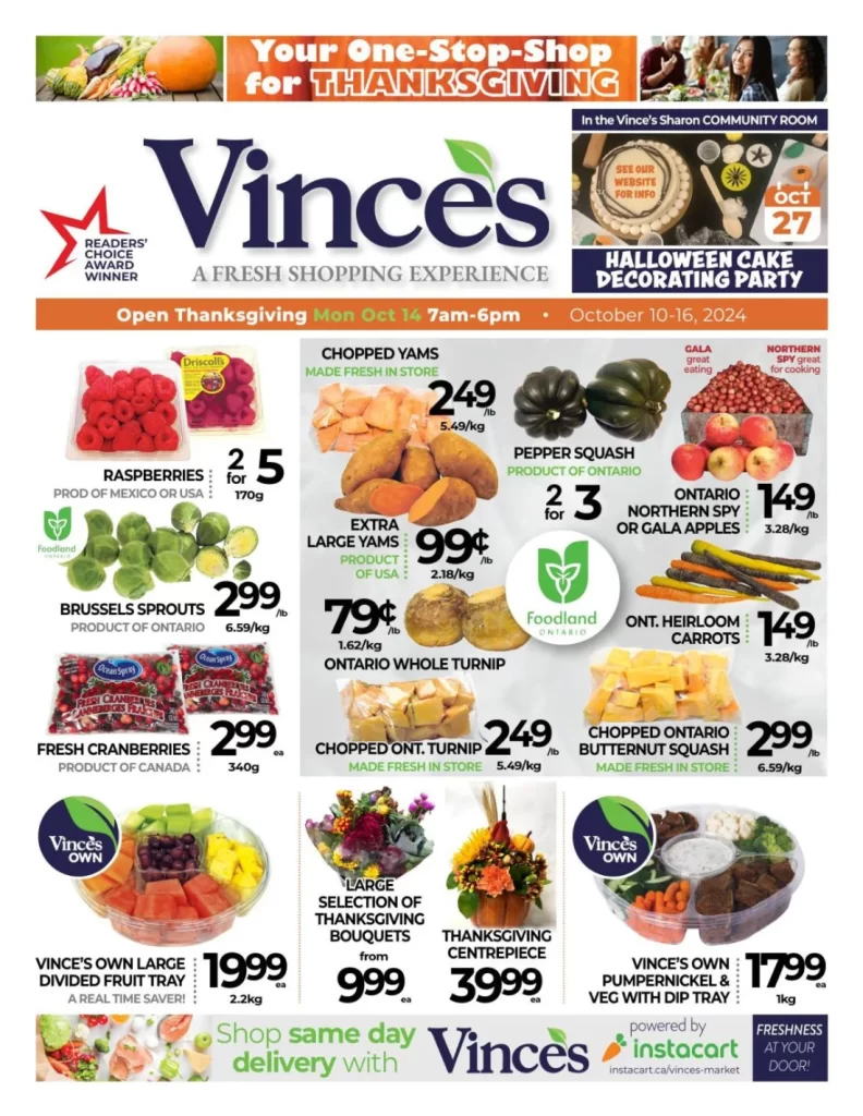 Vince's flyer October 10